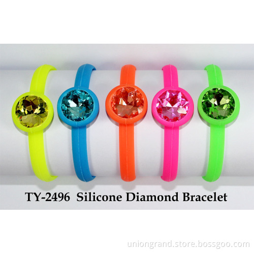 Silicone Diamond Bracelet (TY-2496)